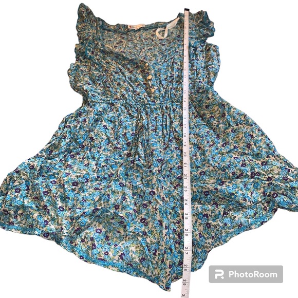 Red Berry Romper Floral Ruffle - Picture 8 of 13